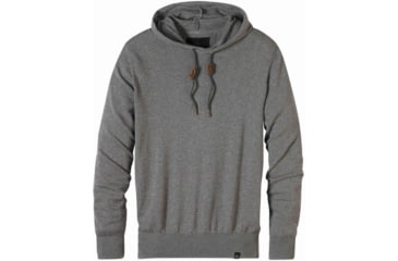 Image of prAna Throw-On Hooded Sweater - Men's -Gravel-Large