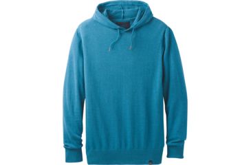 Image of prAna Throw-On Hooded Sweater - Men's -River Rock Blue-Medium