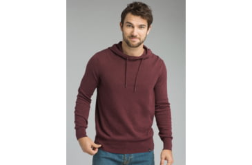 Image of prAna Throw-On Hooded Sweater - Men's, Black Cherry, Large, M2TOHS316-BKCY-L