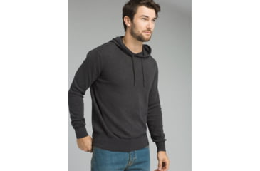 Image of prAna Throw-On Hooded Sweater - Men's, Black, Small, M2TOHS316-BLK-S