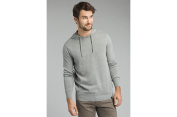 Image of prAna Throw-On Hooded Sweater - Men's, Heather Grey, Large, M2TOHS316-HTGY-L