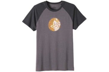 Image of prAna Topo Short Sleeve T-Shirt - Men's -Charcoal-Large