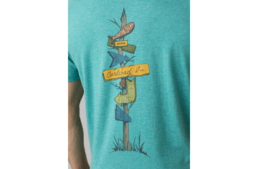 Image of prAna Trail Elements T-Shirt - Mens, Azurite Heather, Large, M11202521-AZHT-L