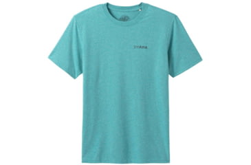 Image of prAna Trail Elements T-Shirt - Mens, Azurite Heather, Large, M11202521-AZHT-L