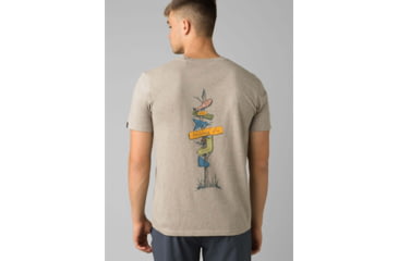 Image of prAna Trail Elements T-Shirt - Mens, Dark Khaki Heather, Large, M11202521-DKHT-L