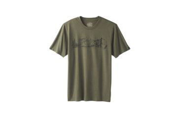 Image of prAna Trail Short Sleeve T-Shirt - Mens, Cargo Green, Medium, M11191514 -318-M