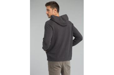 Image of prAna Trawler Henley Hoodie - Mens, Charcoal Heather, XXXLarge, M23181379-CCHT-XXXL