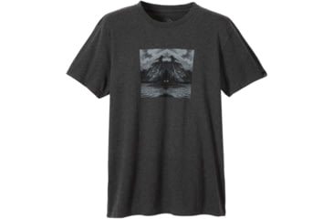 Image of prAna Unite Short Sleeve Shirt - Men's -Charcoal Heather-Small