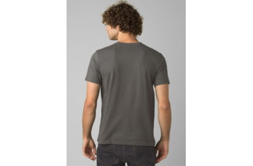 Image of prAna V-Neck T-Shirt, Charcoal Heather, Large, 1965421-003-ST-L