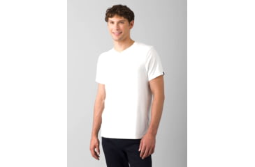 Image of prAna V-Neck T-Shirt - Mens, White, Medium, 1965421-100-ST-M