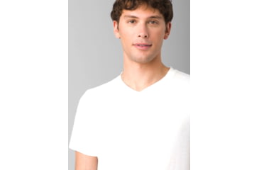 Image of prAna V-Neck T-Shirt - Mens, White, Medium, 1965421-100-ST-M
