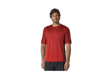 Image of prAna Vertigo Crew Mens --Red-Medium