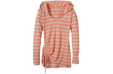 Image of prAna Vinyasa Hoodie - Women's-Glowing Coral-Medium