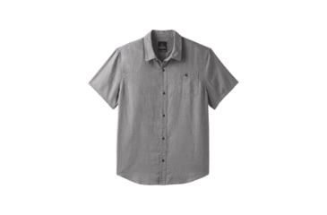 Image of prAna Virtuoso Short Sleeve Shirt - Mens, Gravel, Small, M13180487-GRA-S