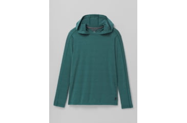 Image of prAna Watchtower Long Sleeve Hoodie - Mens, Deep Pine, L, 1963831-300-ST-L