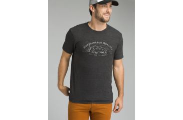 Image of prAna Wayfree T-Shirt - Mens, Charcoal Heather, Medium, M13180491-CCHT-M