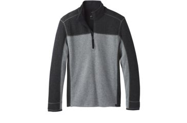 Image of prAna Wentworth 1/4 Zip Sweater - Men's, Gravel, Large, M23170361-GRA-L
