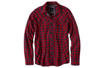 Image of prAna Wesson Long Sleeve Shirt - Men's-Redberry-Medium