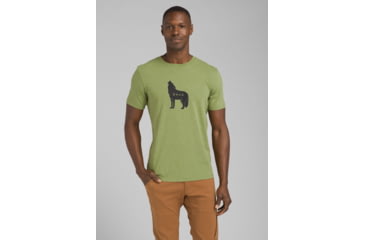 Image of prAna Wolf Pack Journeyman T-Shirt - Mens, Matcha Heather, Small, M13181436-MCHT-S