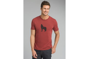Image of prAna Wolf Pack Journeyman T-Shirt - Mens, Mulled Wine Heather, Small, M13181436-MWHT-S