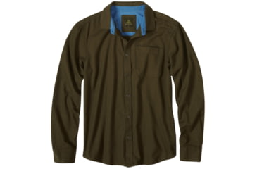 Image of prAna Woodman Flannel Shirt - Men's-Cargo Green-X-Large