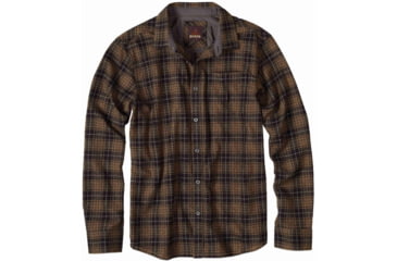 Image of prAna Woodman Flannel Shirt - Men's-Desert Khaki-Large