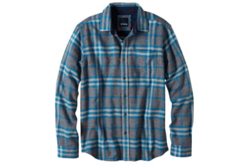 Image of prAna Woodman Flannel Shirt - Men's-Mosiac Blue-X-Large