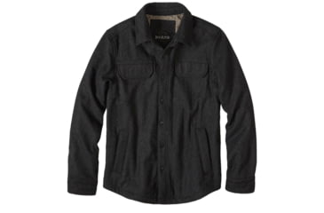 Image of prAna Wooley Jacket - Men's-Black Heather-Small