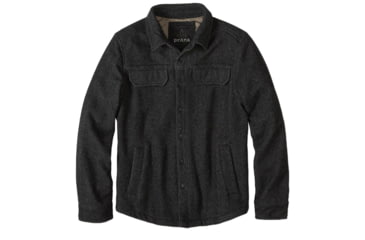 Image of prAna Wooley Jacket - Men's-Charcoal Tweed-Small