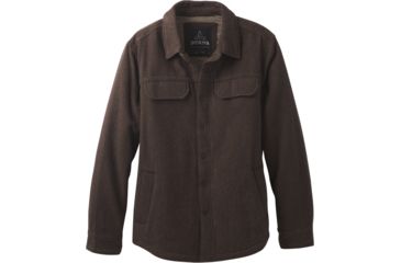 Image of prAna Wooley Jacket - Men's-Coffee Bean Heather-Large