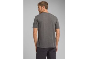 Image of prAna Yates Short Sleeve T-Shirt, Charcoal Heather, XLarge, M11191518 -011-XL