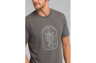 Image of prAna Yates Short Sleeve T-Shirt, Charcoal Heather, XLarge, M11191518 -011-XL