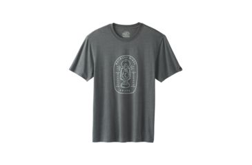 Image of prAna Yates Short Sleeve T-Shirt - Mens, Charcoal Heather, Medium, M11191518 -011-M