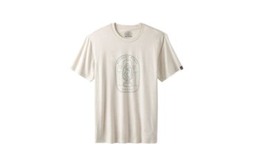 Image of prAna Yates Short Sleeve T-Shirt - Mens, Weathered Beige Heather, Medium, M11191518 -179-M