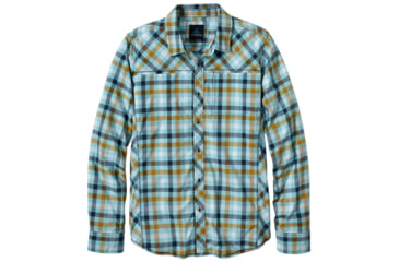 Image of prAna Zeven Slim Shirt - Men's -Dusty Blue-Medium