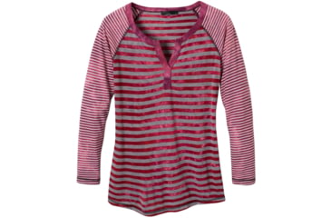 Image of prAna Zoe Henley Top - Women's -Scarlet-Small
