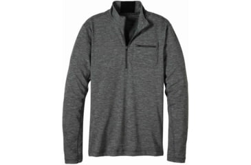 Image of prAna Zylo 1/4 Zip Shirt - Men's -Black-Small