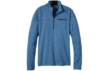 Image of prAna Zylo 1/4 Zip Shirt - Men's -Classic Blue-X-Large