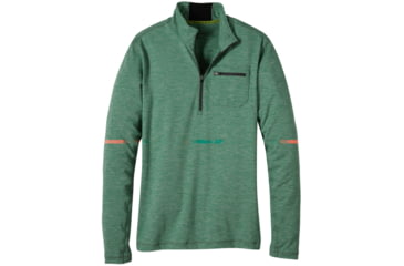 Image of prAna Zylo 1/4 Zip Shirt - Men's -Dusty Pine-Small