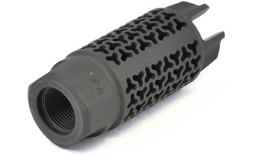 Image of Precision Armament EFAB 556 Hybrid Muzzle Brake, .223 Caliber / 5.56mm, Thread 1/2-28 TPI, Matte Black, A04484