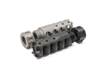 Image of Precision Armament Hypertap Muzzle Brake, 5.56x45mm NATO, Matte Black, A04612