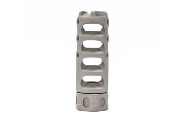 Image of Precision Armament Hypertap Muzzle Brake, 5.56x45mm NATO, Matte Stainless, A04613