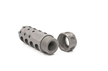 Image of Precision Armament Hypertap Muzzle Brake, 5.56x45mm NATO, Matte Stainless, A04613
