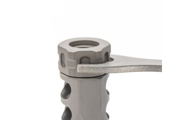 Image of Precision Armament Hypertap Muzzle Brake, 5.56x45mm NATO, Matte Stainless, A04613