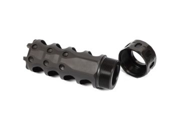 Image of Precision Armament Hypertap Muzzle Brake, 6.5mm Grendel, 5/8-24 RH, Matte, Black, A04624