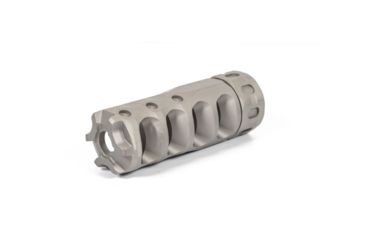Image of Precision Armament HYPERTAP Muzzle Brake Slim 9mm/.355 Cal, 1/2-28, Stainless, 9mm/.355, A04685
