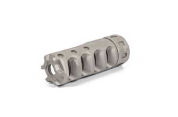 Image of Precision Armament Hypertap Muzzle Brake, 7.62x51mm NATO, 5/8-24 RH, Matte, Stainless Steel, A04635