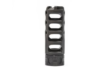 Image of Precision Armament Hypertap Muzzle Brake 7.62x51mm NATO, 18x1mm, Matte Black PVD, A04736