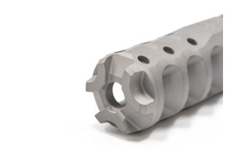 Image of Precision Armament Hypertap Muzzle Brake 7.62x51mm NATO, 3/4-24 RH, Matte Stainless, A04638