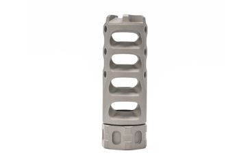 Image of Precision Armament Hypertap Muzzle Brake 7.62x51mm NATO, 3/4-24 RH, Matte Stainless, A04638